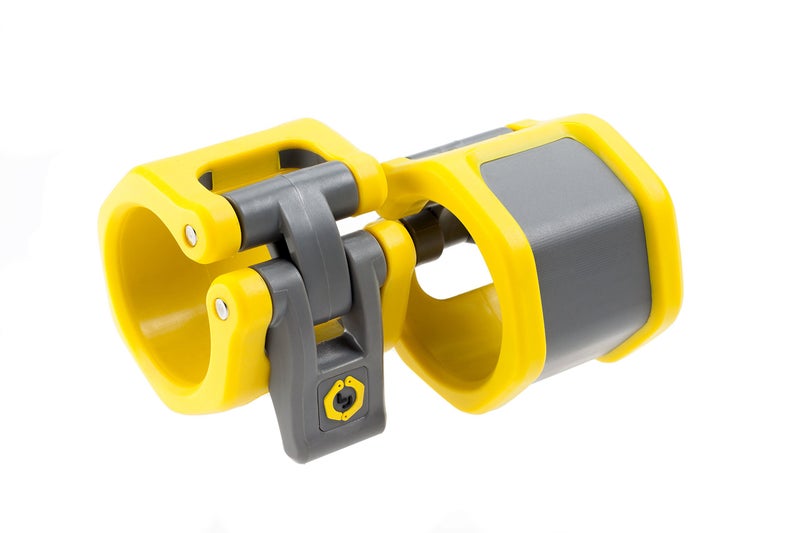 Lock-Jaw Barbell Collars Lock-Jaw HEX 50mm / 2" Olympic Barbell Collar - Quick Release Barbell Clamp (Yellow) - Image 5